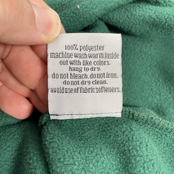 Dudley Stephens Fleece Pullover Womens Large Green Tuckernuck Made USA Warm - Picture 7 of 12